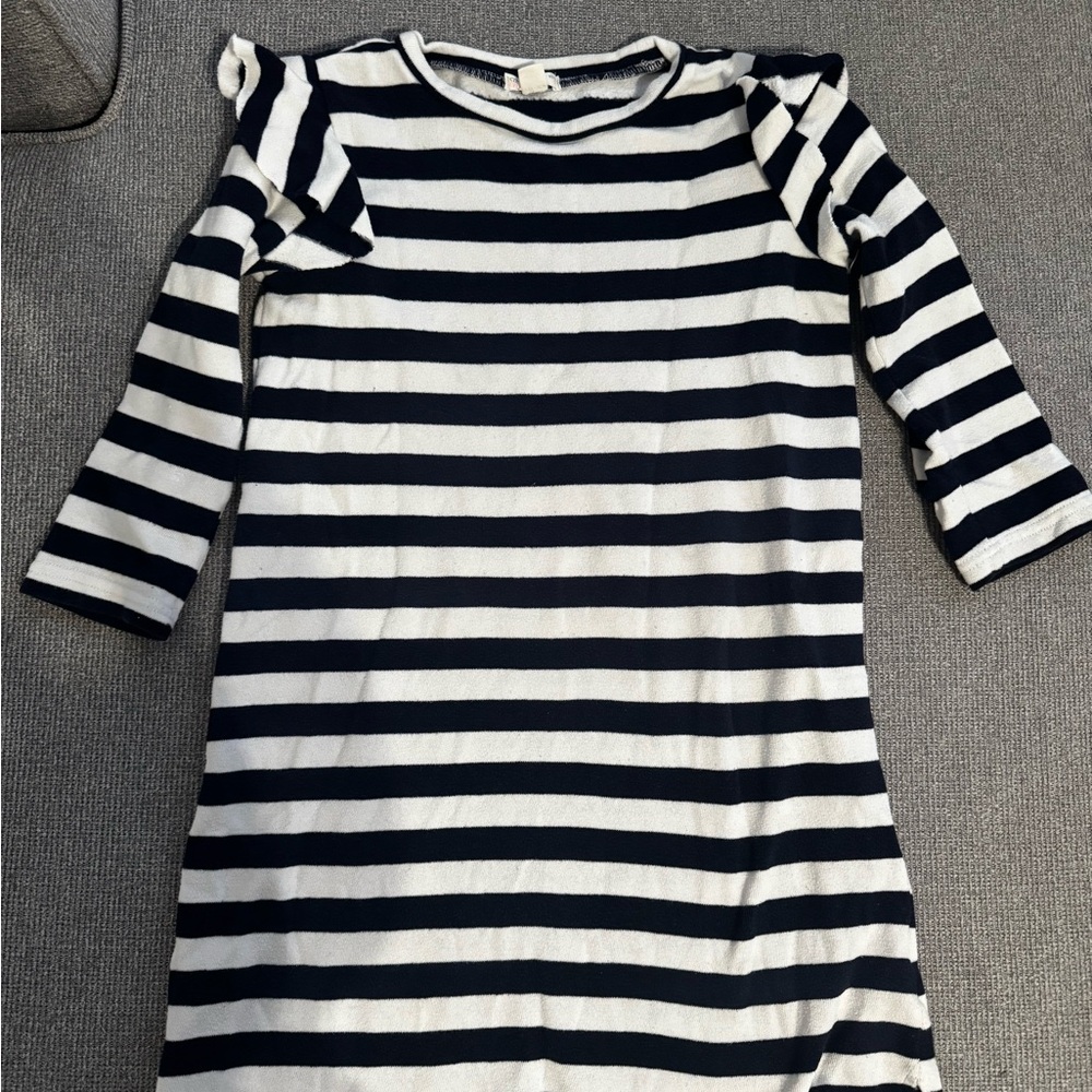 Crewcuts Navy and White Striped Top